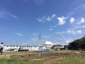 秋晴れ　地鎮祭　in 可児市