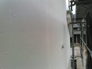 外壁材　セレクトリフレックス　パターン（模様）仕上げ後