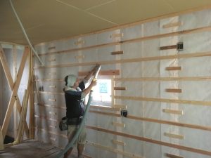 セルロースファイバー(断熱材)吹き込み作業