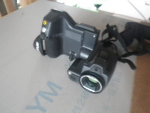 サーモグラフィカメラ(温熱測定器)を使って測定