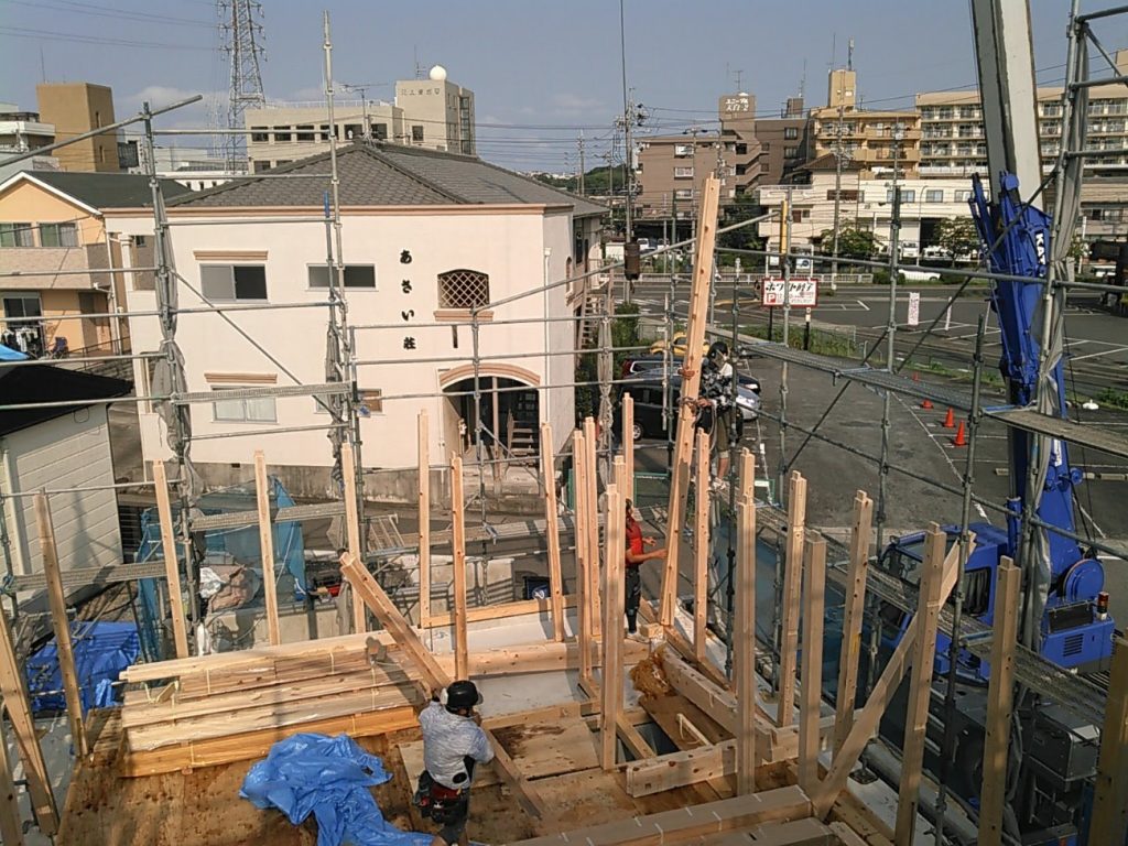 名古屋市で上棟