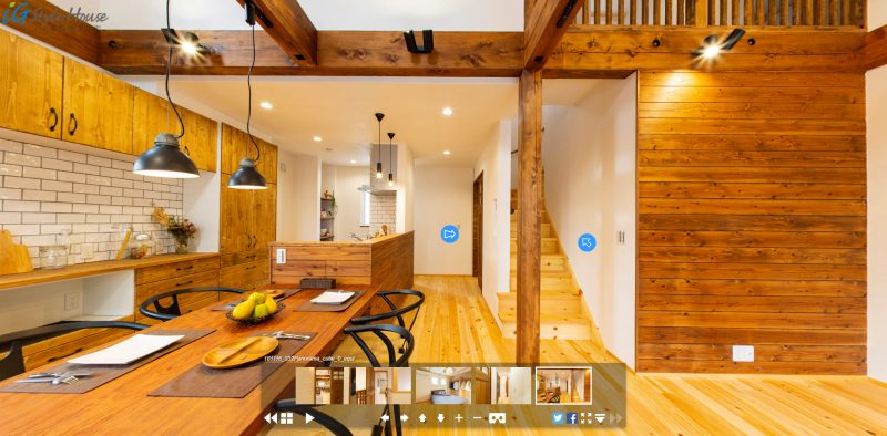 完成見学会 360度パノラマ写真