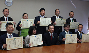 2020年 3月6日（金）浜松市役所にて行われた表彰式の様子