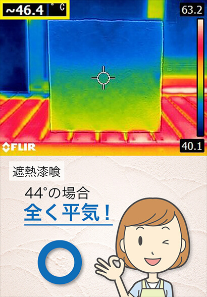 遮熱漆喰の場合