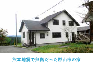 熊本地震で無傷だった郡山市の家