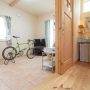 「絶対に作りたかった」という自転車部屋