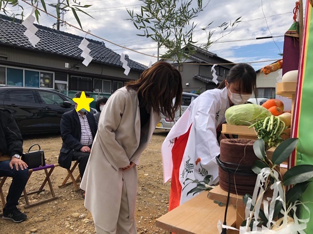 地鎮祭のご拝礼