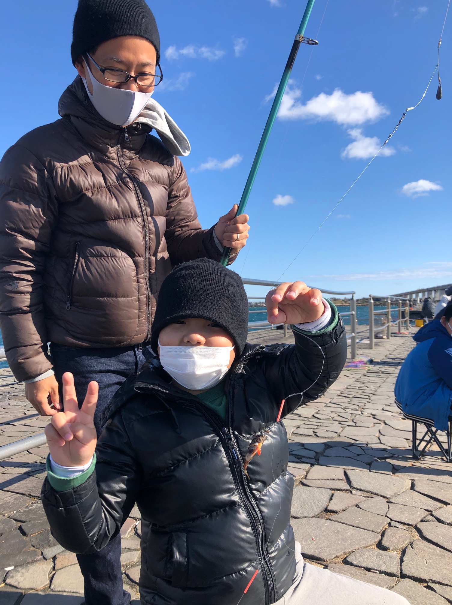 真冬の浜名湖で森家と釣り