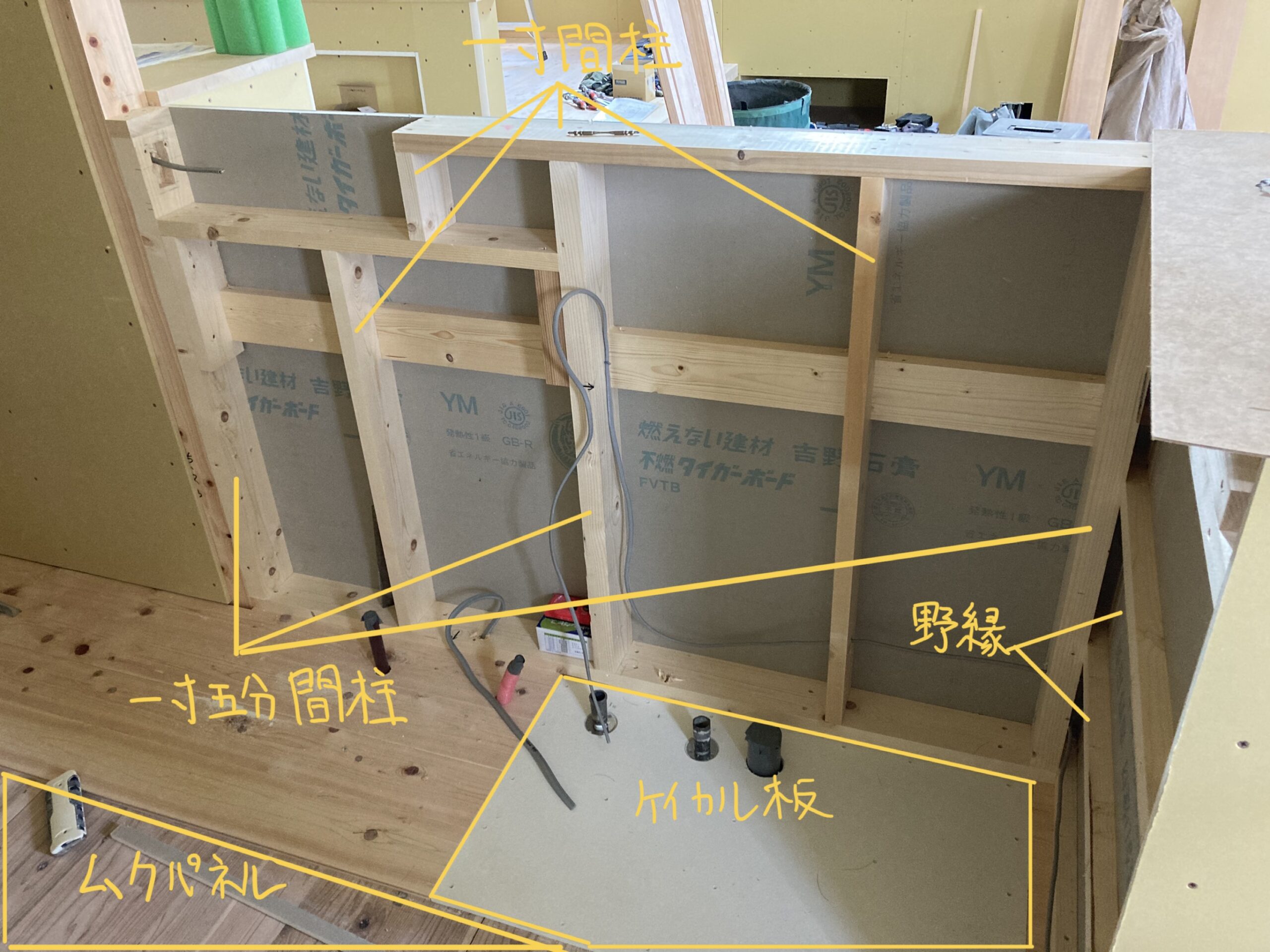 腰壁内部の様子