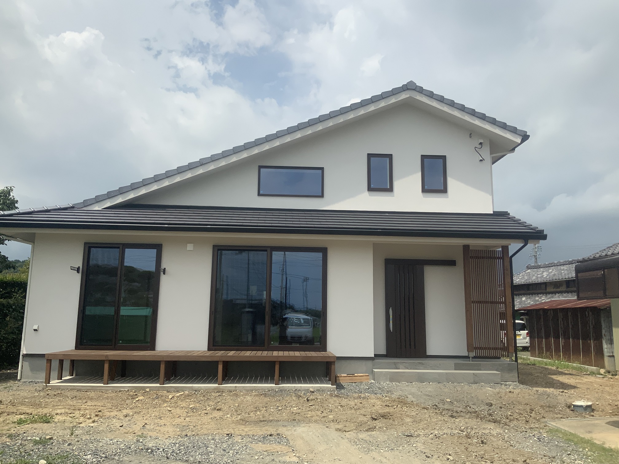 新築戸建て住宅　和モダン完成