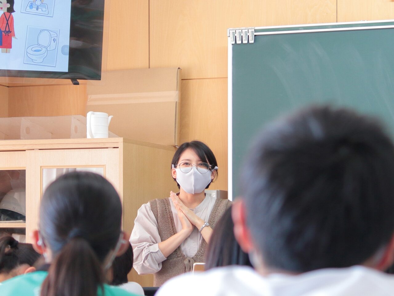 浜名中学校の生徒さん達との交流