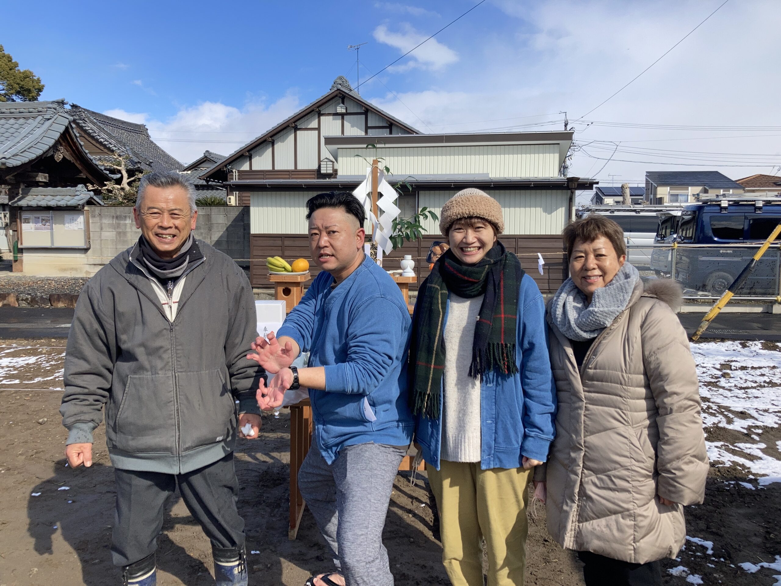 神様が雪と一緒に来ました❄️