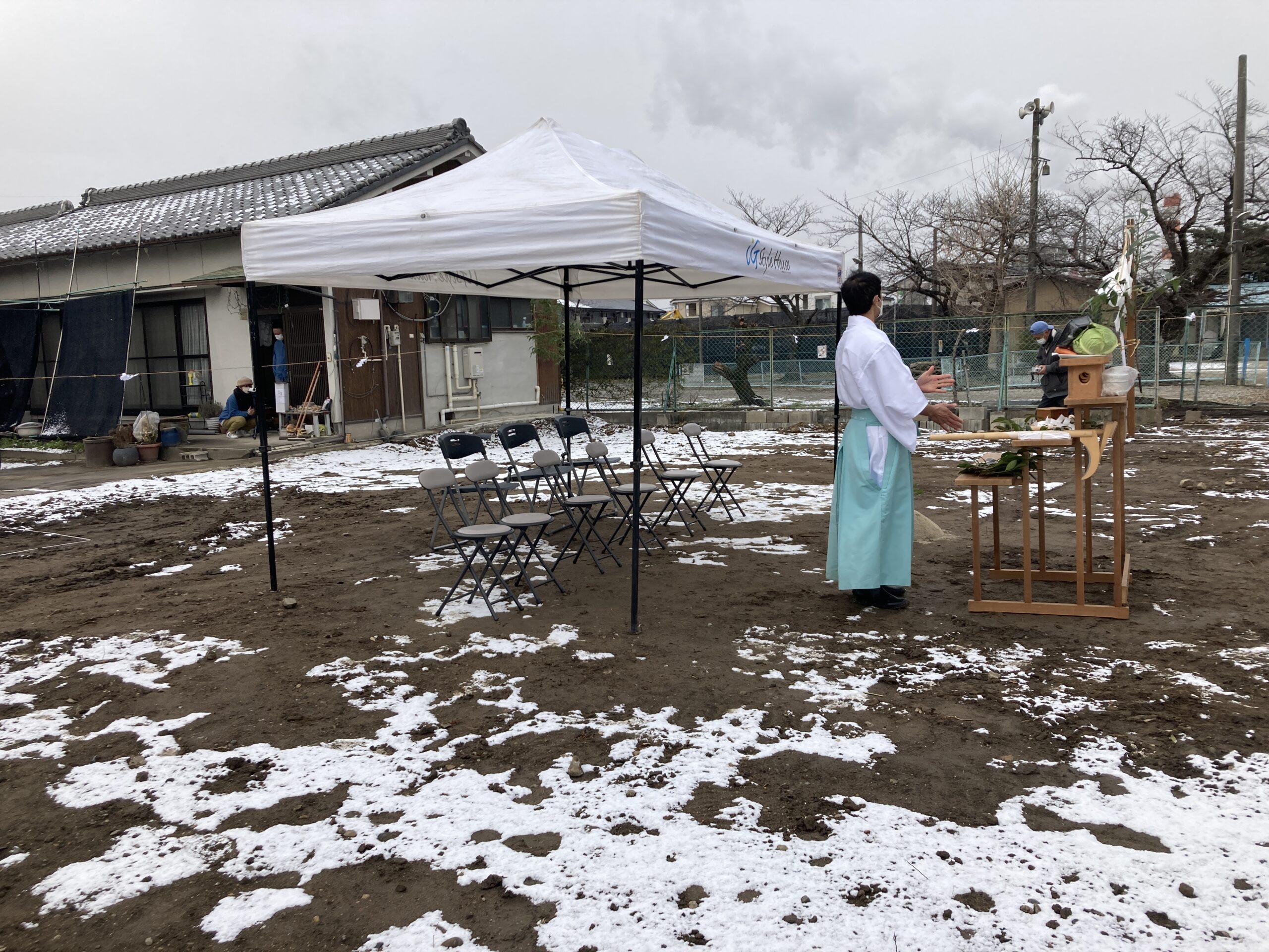 準備中の空