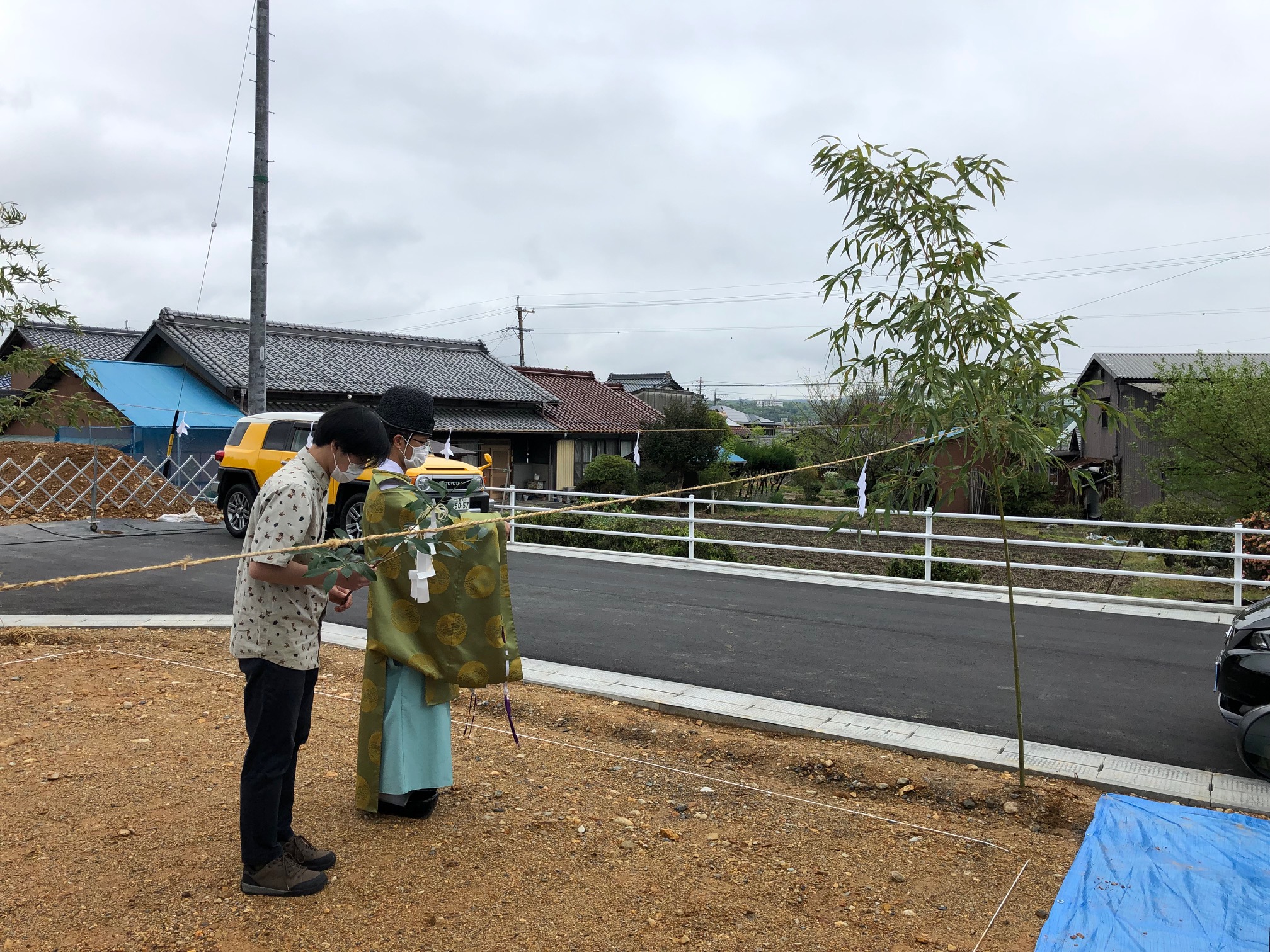 初上陸！多治見で地鎮祭。