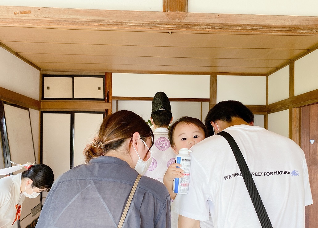 解体祓いを終え、次は地鎮祭