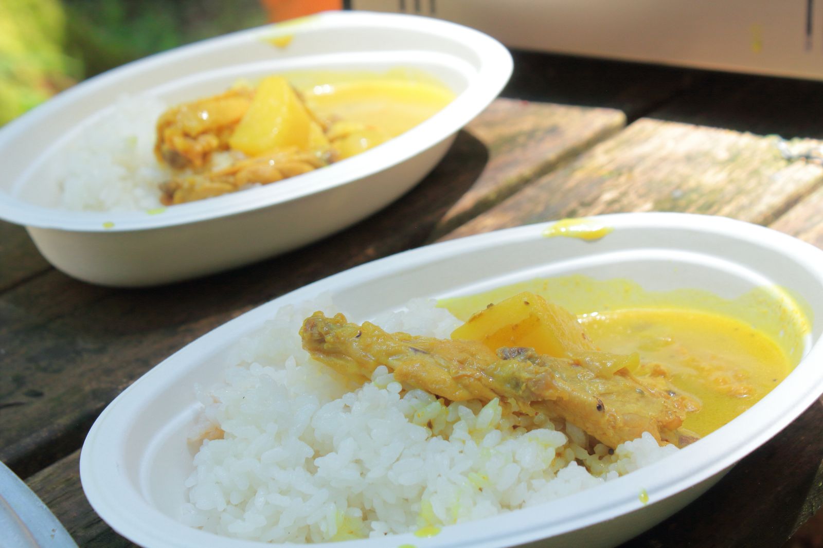 アイジーの森で食べるカレー