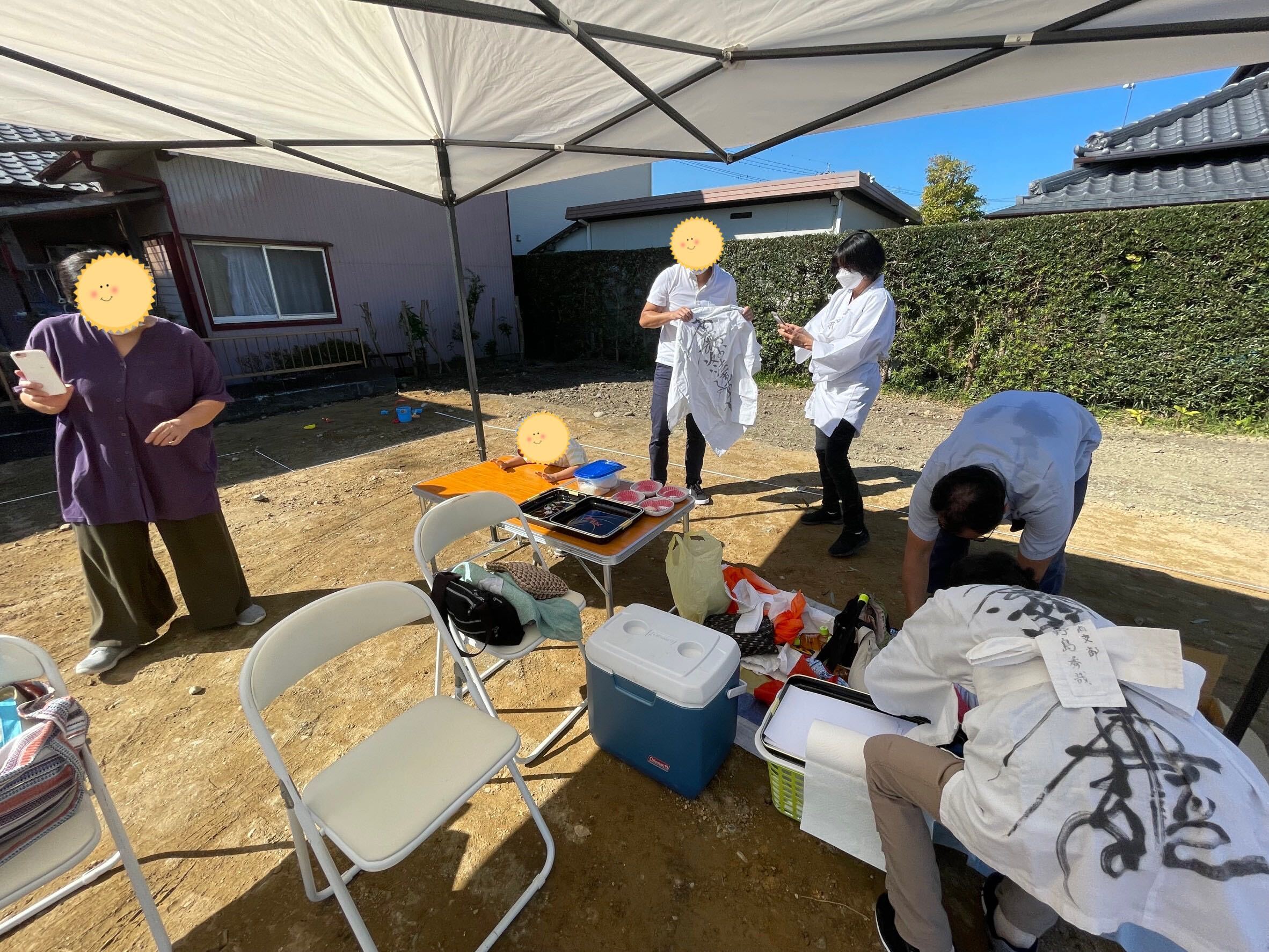 N様邸　地鎮祭準備の様子