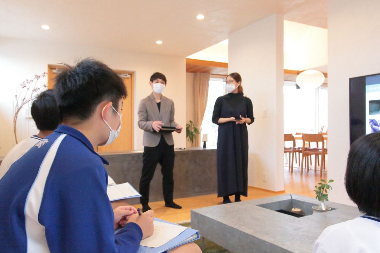 天竜中学校の生徒さんへフィールドワークを実施