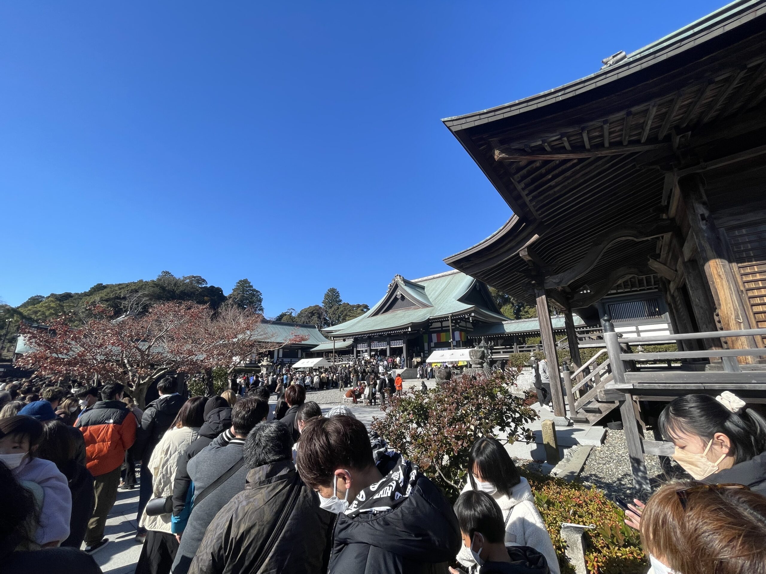 法多山参拝の様子