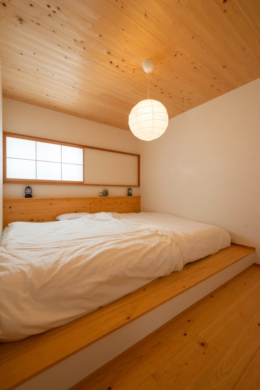ぐっすり眠れる居心地の良い寝室