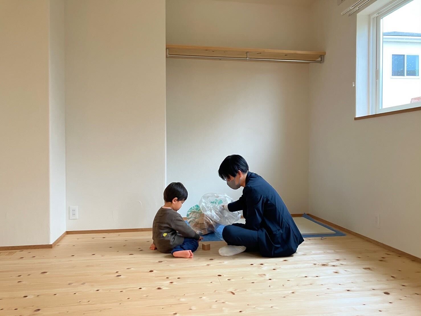 お子さんと佐原さんの様子