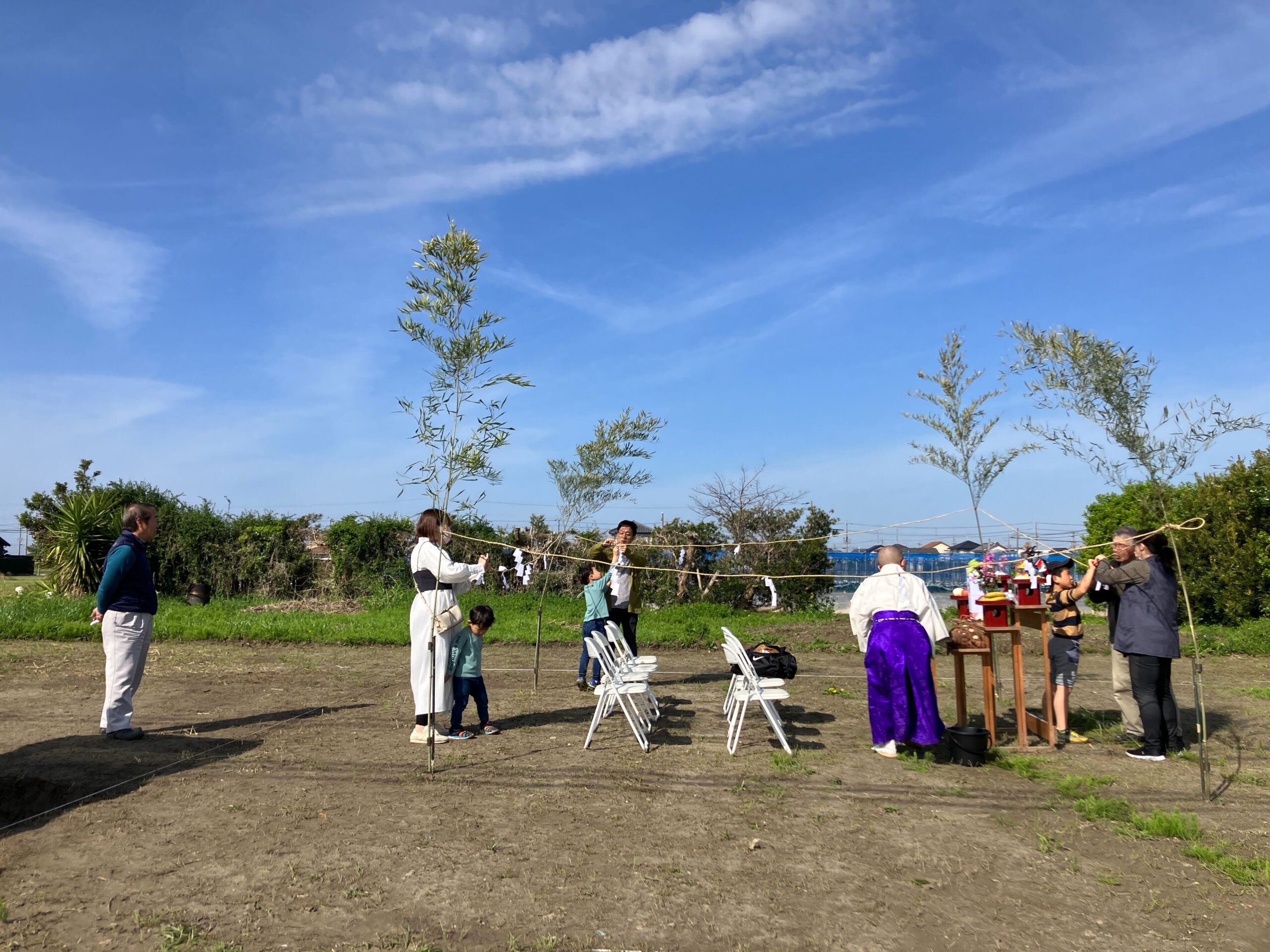 にぎやかな地鎮祭