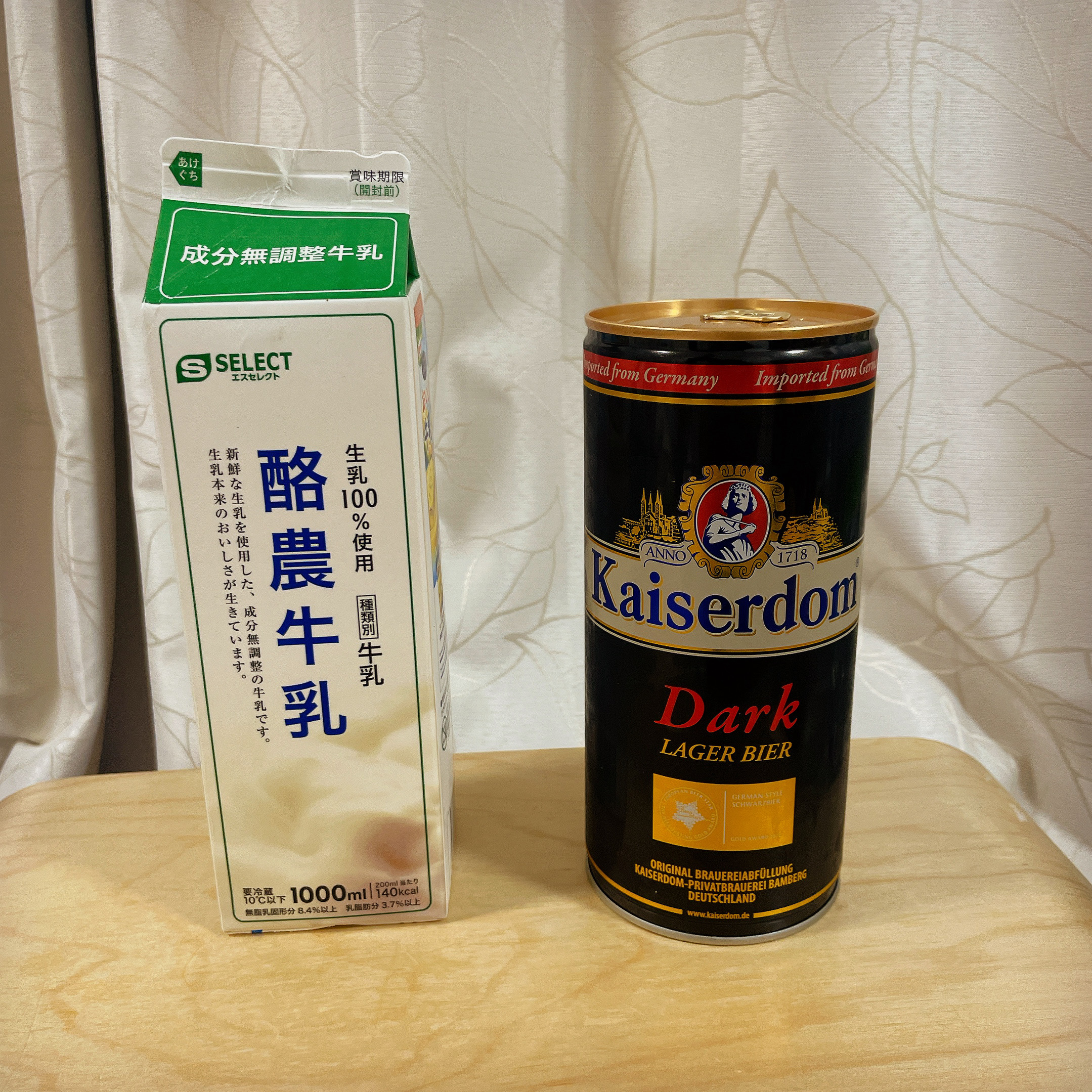 １リットル缶ビールの様子