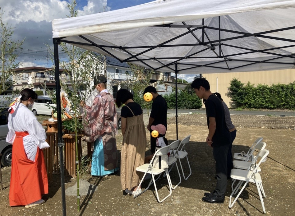 地鎮祭の様子