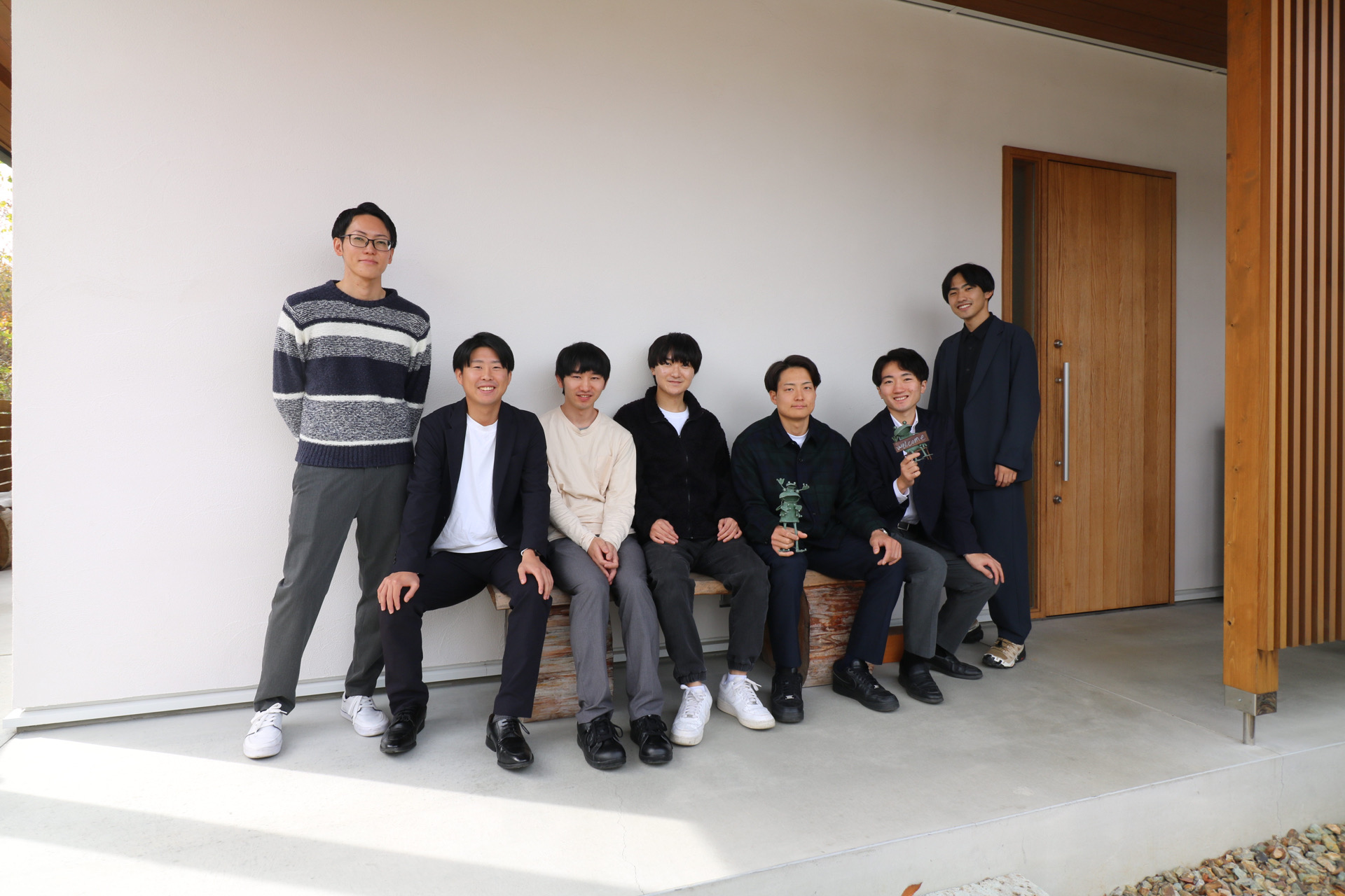 モデルハウス名古屋宿泊体験に来た社内のメンバー