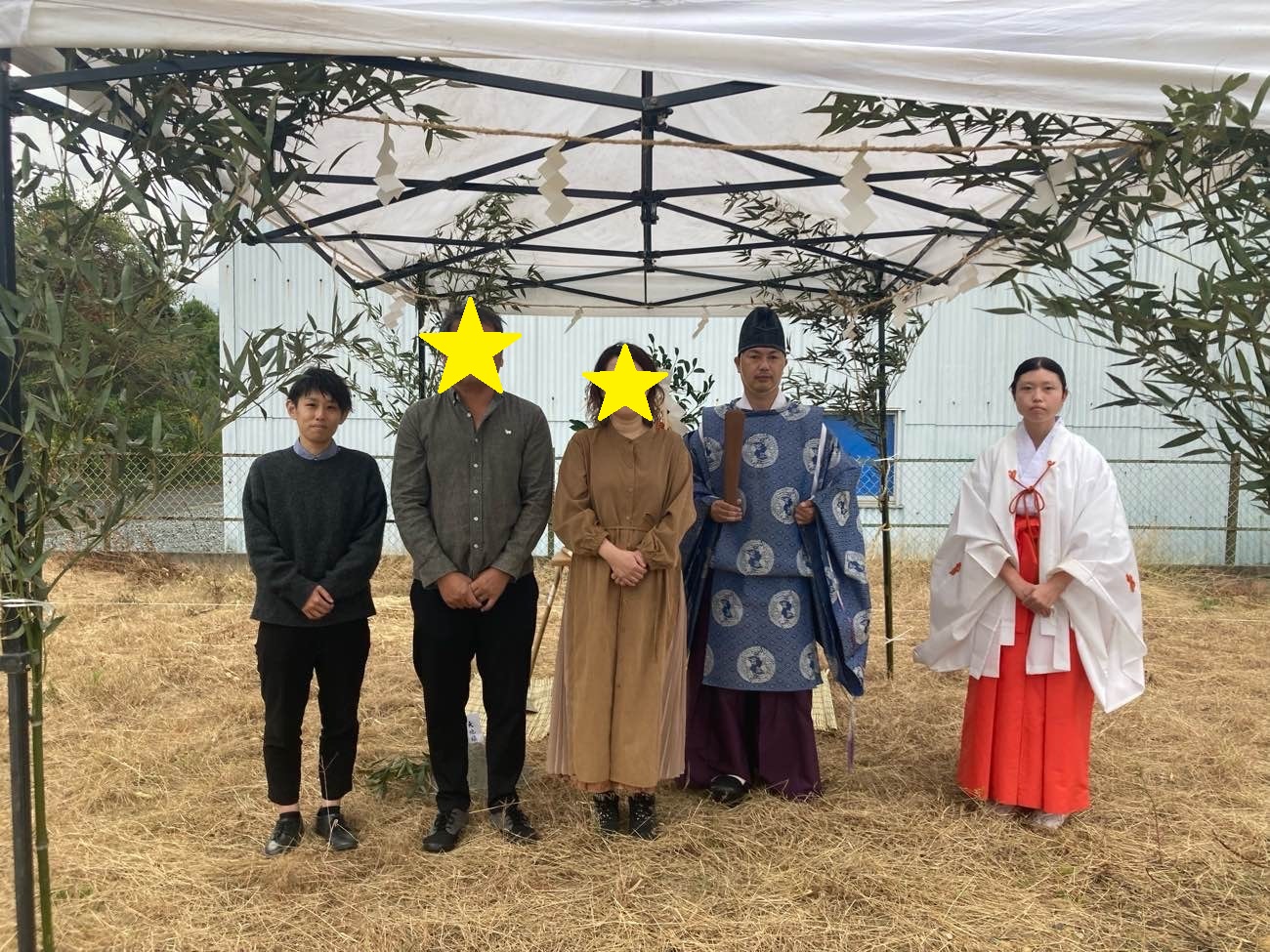 住宅新築工事の地鎮祭