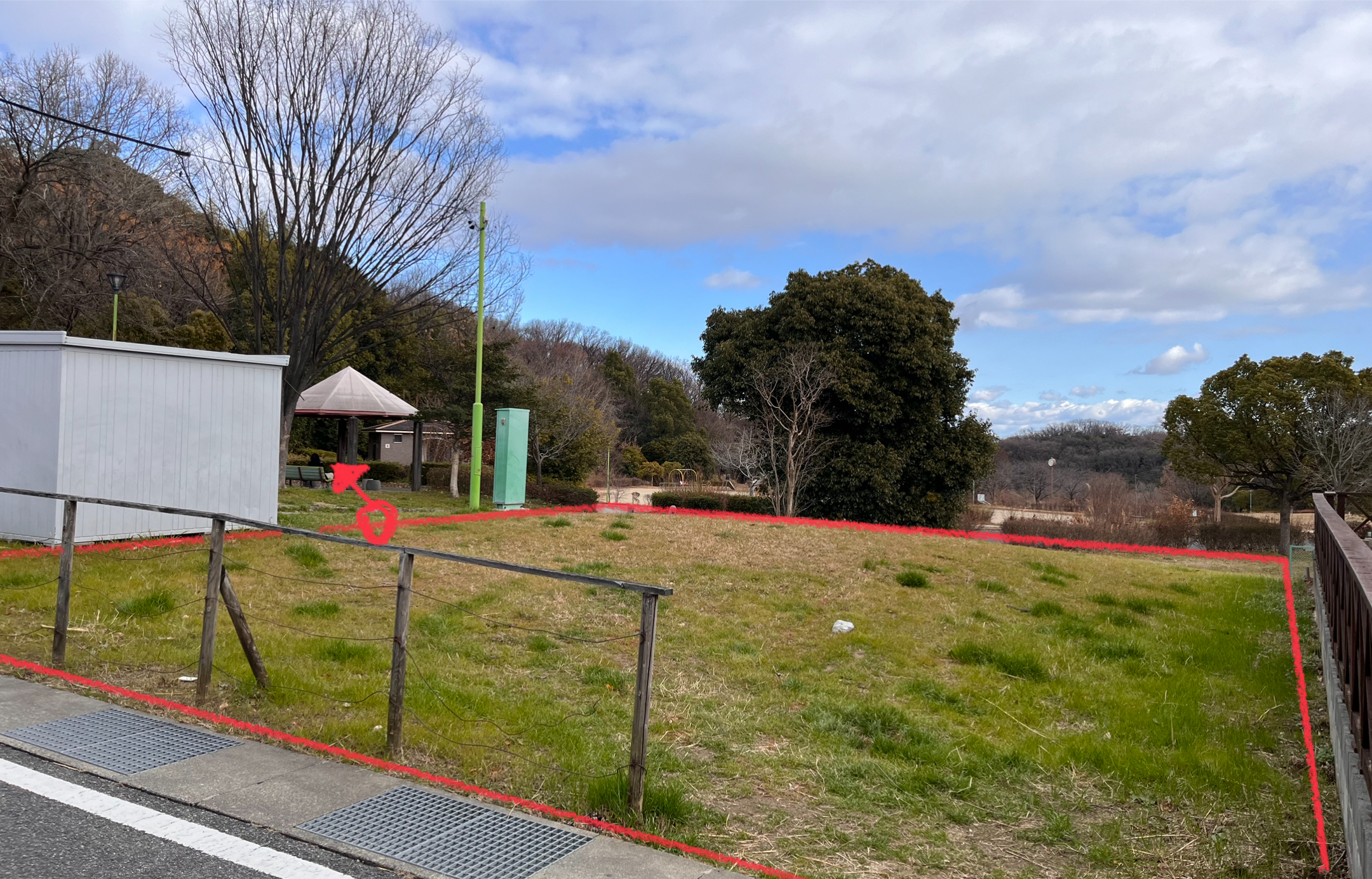 住宅建築予定地