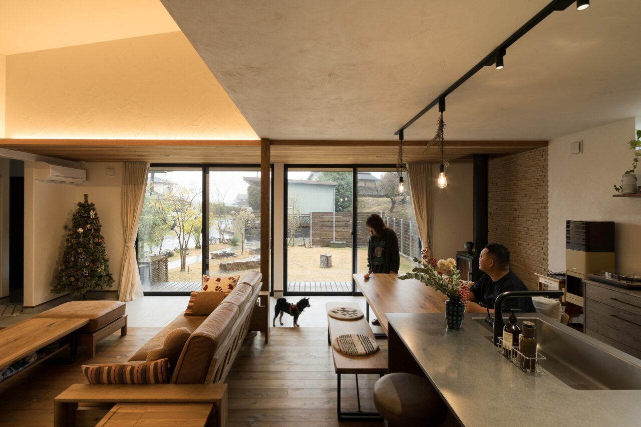 愛犬との境界線をなくした設計