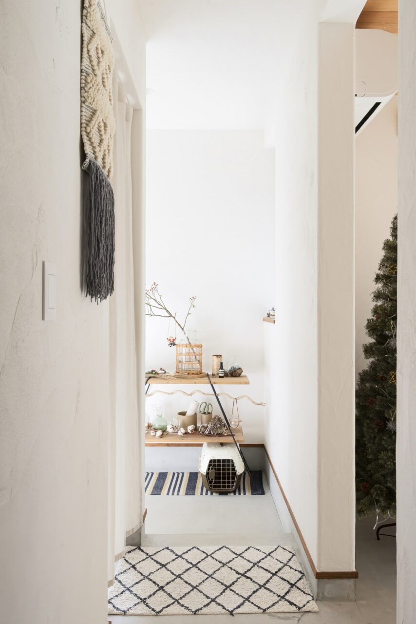 土間とつながる玄関